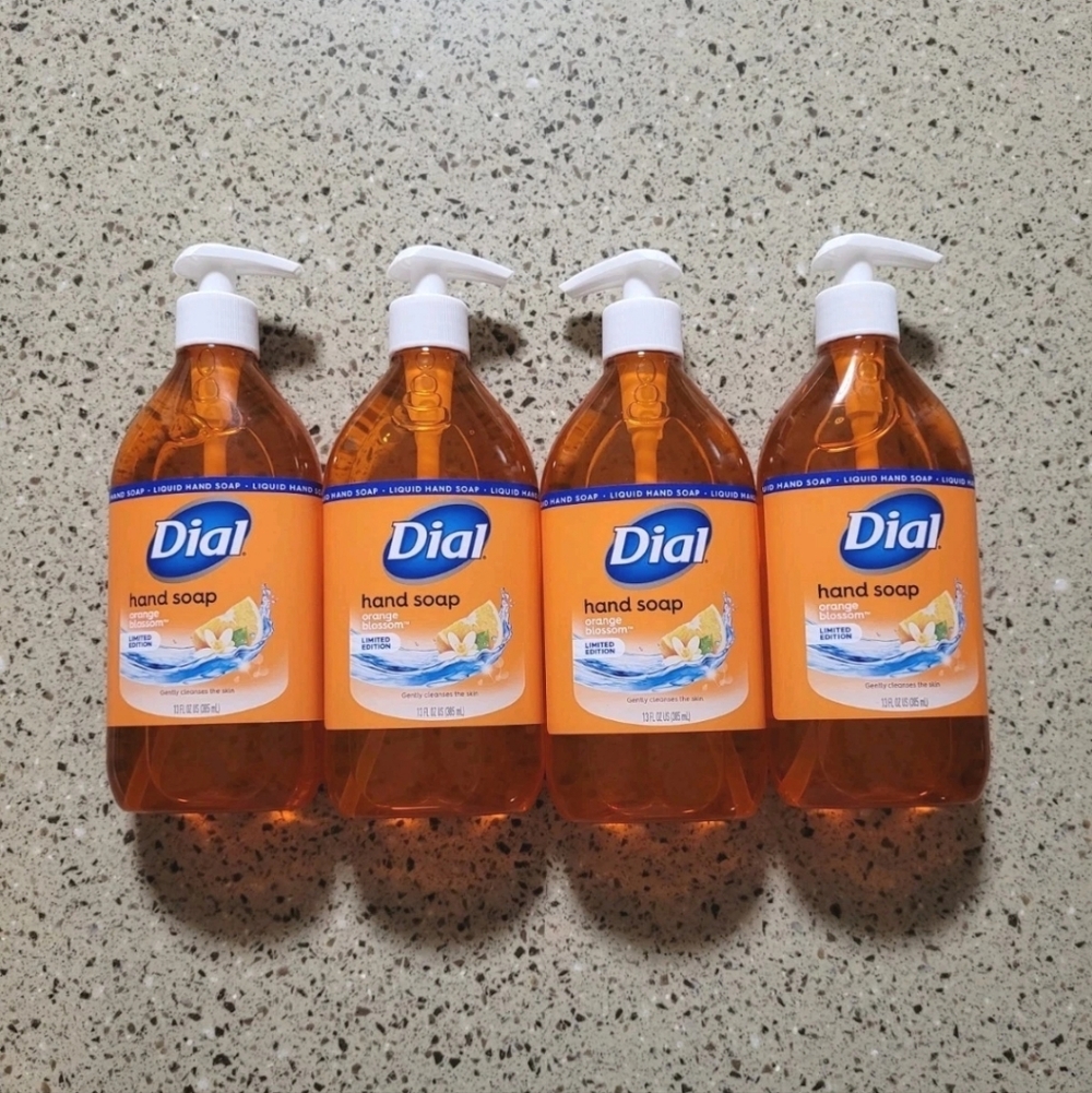 4 Dial Hand Soap Orange Blossom Limited Edition 13 fl oz Each With Pump Top